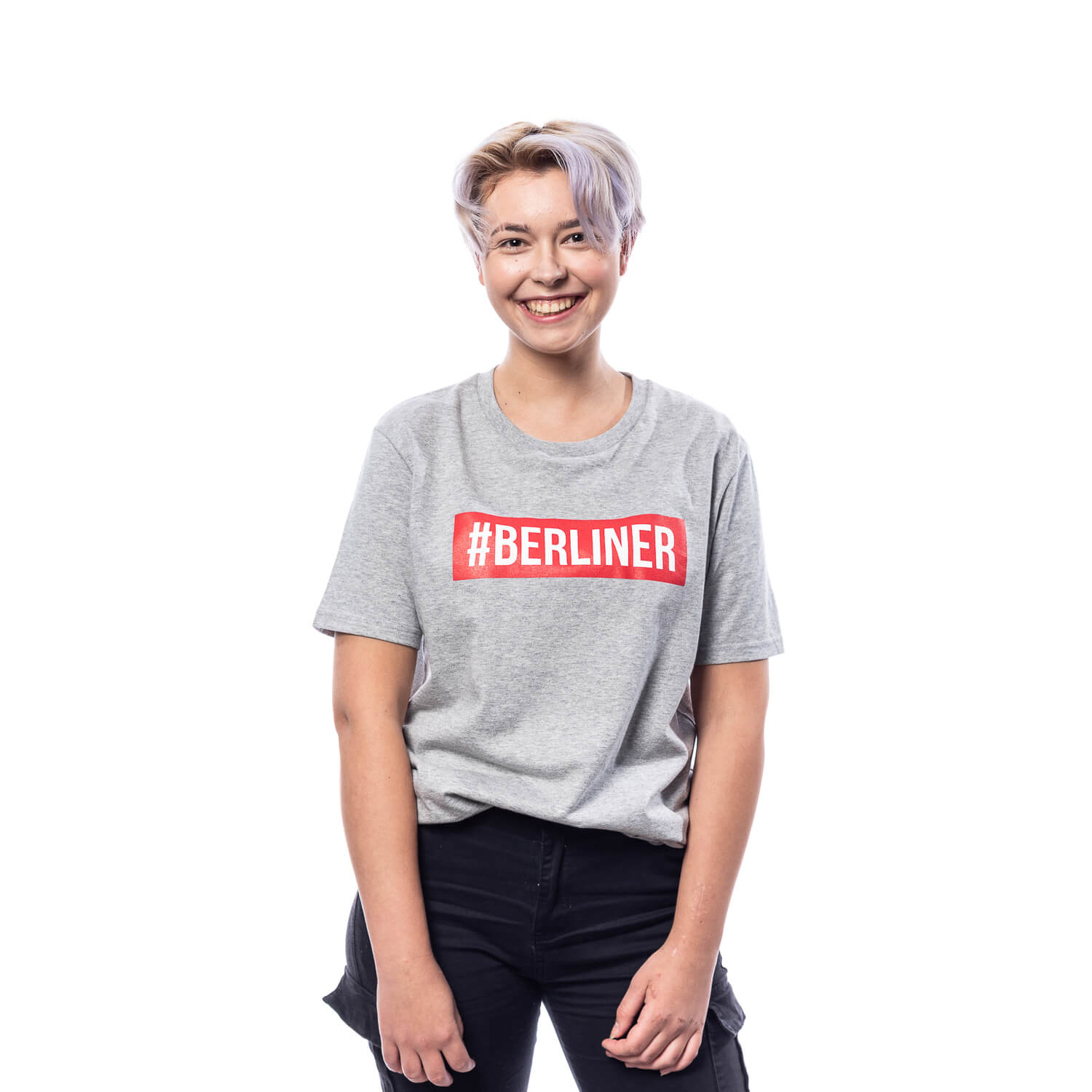 Berliner Pilsner T-Shirt, Motiv #BERLINER, hellgrau, Gr. S