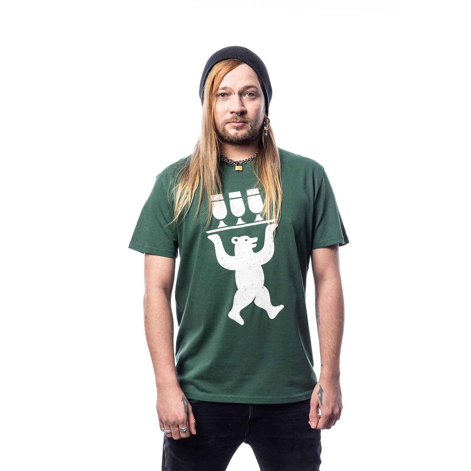 Berliner Pilsner T-Shirt, Motiv BERLINER Bär, grün